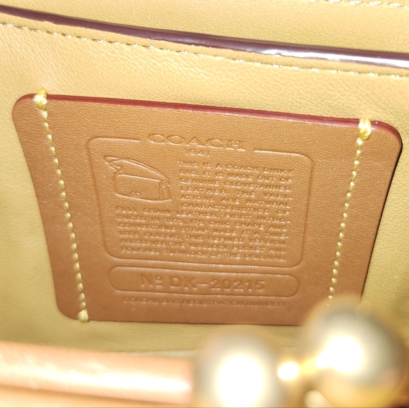 COACH Dinky 1941 Cornflower Blue Glove Tanned Leather Crossbody - Picture 9 of 12